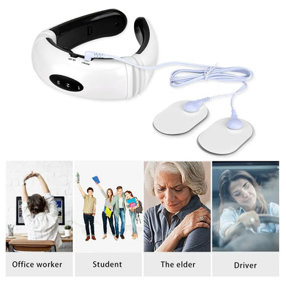 Neck Massager Electric Magnetic Pain Relief Therapy